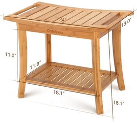 Shower Bench Dimensions (with Drawings) | Upgradedhome.com