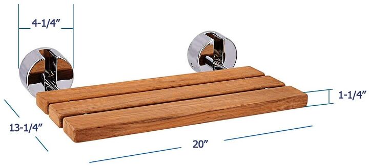 Shower Bench Dimensions (with Drawings) | Upgradedhome.com