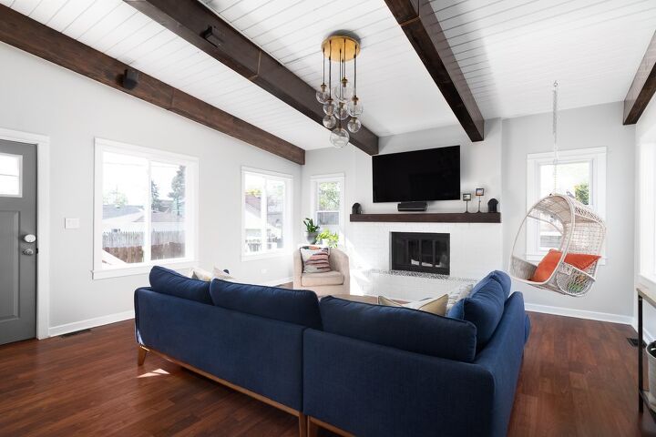 Elevate Interiors with Painted Ceiling and Beams Design