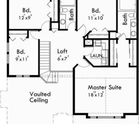 Source: "Two-Story 40' x 40' House: Plan 10012" by Houseplans.pro (Upper Floor)