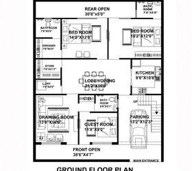 Source: "40' x 50' Total Double Story House Plan" by DecorChamp