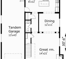 "House with Tandem Garage: Plan 10103" by Houseplans.Pro