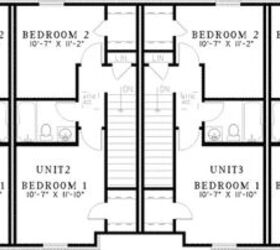 Source: "Donoho Place Two-Story Fourplex: HOUSE PLAN #592-055D-0401" by Houseplansandmore.com  (second floor)