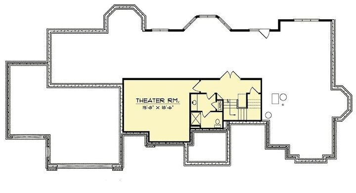 Source: "Plan 89480AH Shallow Lot Pleaser" by Architectural Designs (Lower Level)