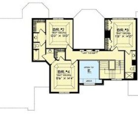 Source: "Plan 89480AH Shallow Lot Pleaser" by Architectural Designs (Second Floor)