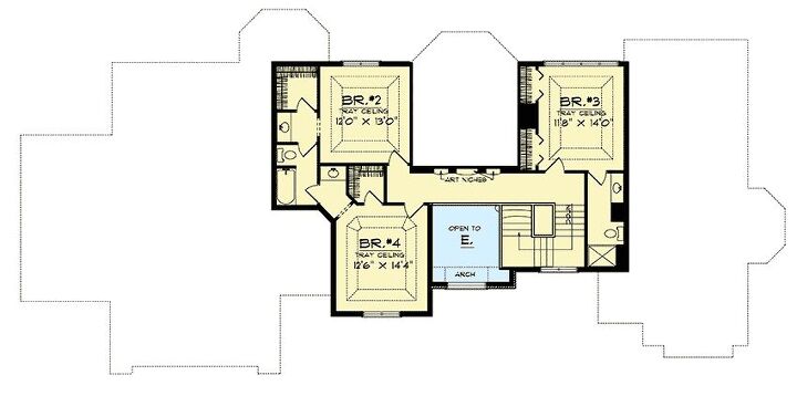 Source: "Plan 89480AH Shallow Lot Pleaser" by Architectural Designs (Second Floor)