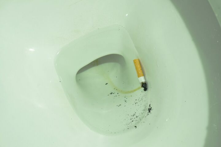 can you out a flush tobacco down toilet find out now