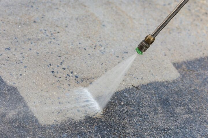 can you power wash a garage floor find out now