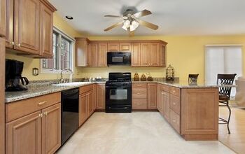 What Color Granite Goes With Oak Cabinets And Black Appliances?