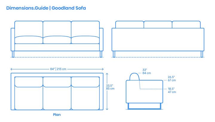 Normal Couch Sizes Standard Sofa Dimensions & Sizes (with Drawings) | Upgradedhome.com