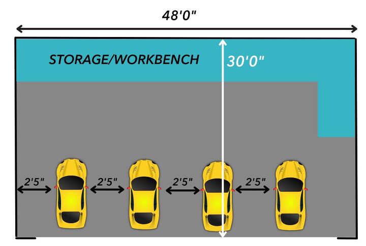 4 car garage dimensions with drawings