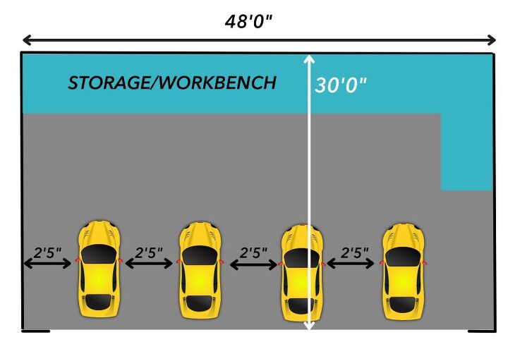 4 car garage dimensions with drawings