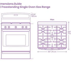 Standard Stove Dimensions With Drawings Upgradedhome Com   Standard Stove Dimensions With Drawings 