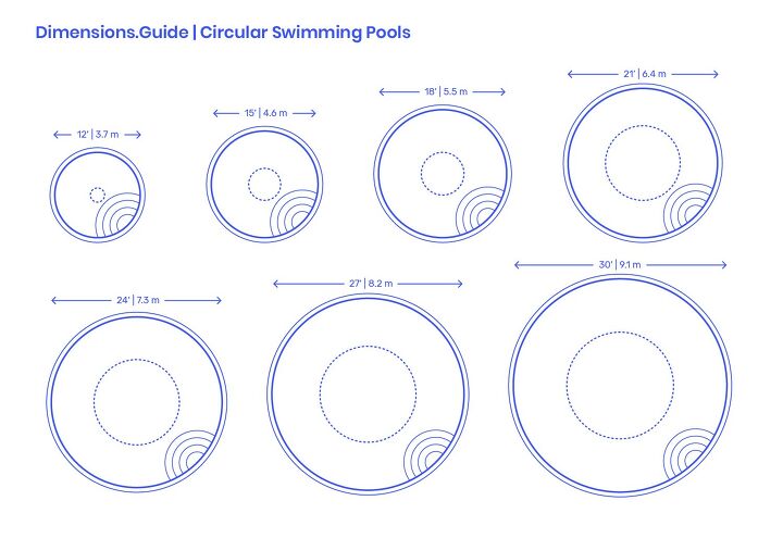 Regular Pool Size Standard Inground Pool Sizes (With Drawings) | Upgradedhome.com