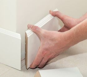 how to install baseboards without a nail gun