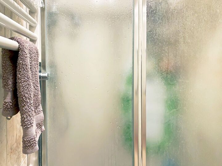 how to frost shower glass