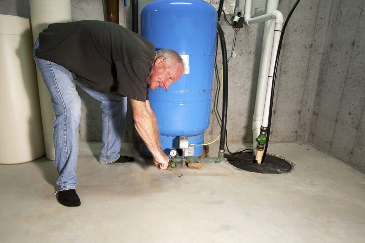 should there be water in the sump pump pit