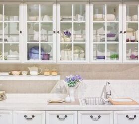 What To Put In Glass Cabinets In Your Kitchen