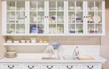 What To Put In Glass Cabinets In Your Kitchen