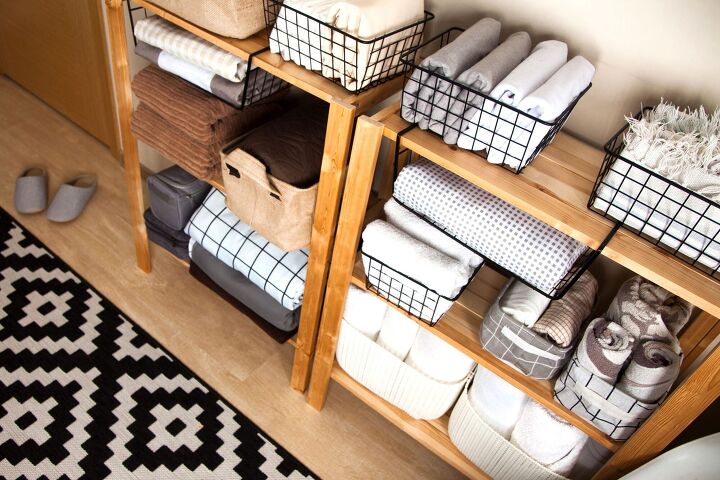 how to store linens without a closet