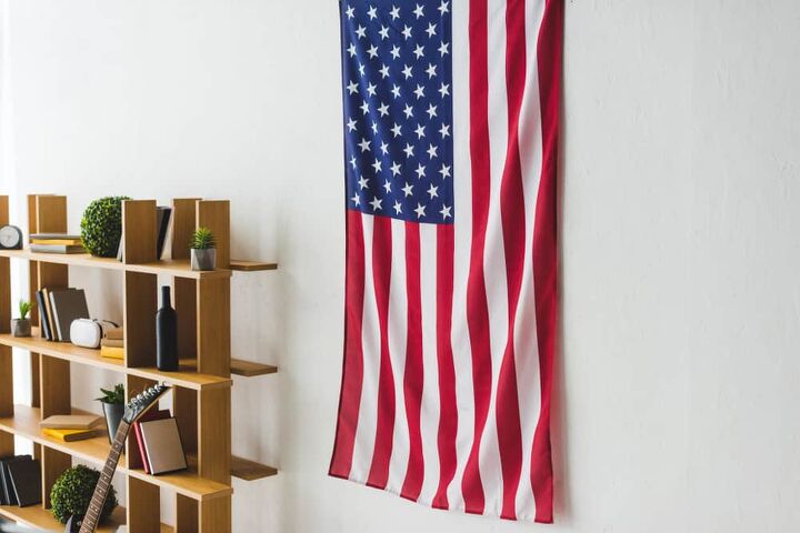 how to hang a flag on a wall quickly easily legally