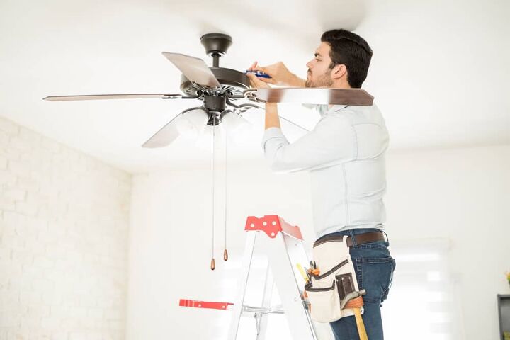 how to take down a ceiling fan quickly easily