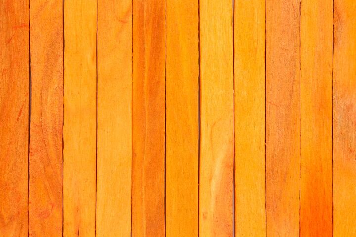 how to tone down orange wood quickly easily