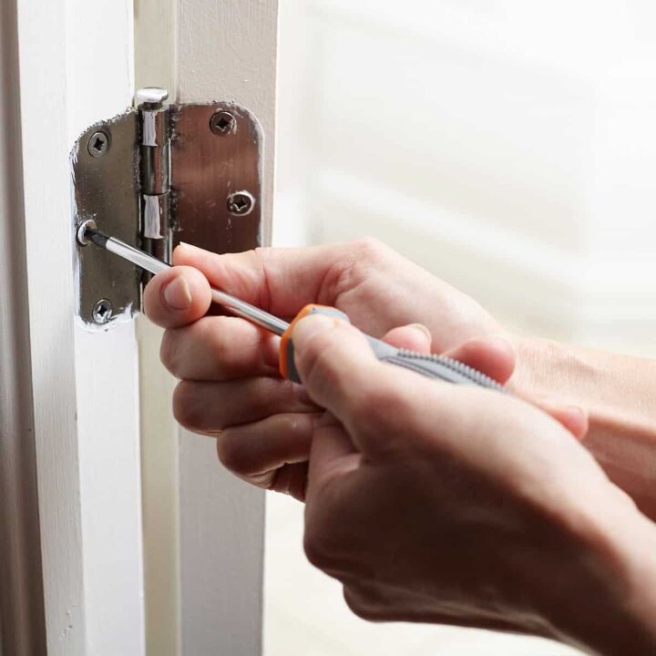 how to cut out a door hinge with a dremel quickly easily